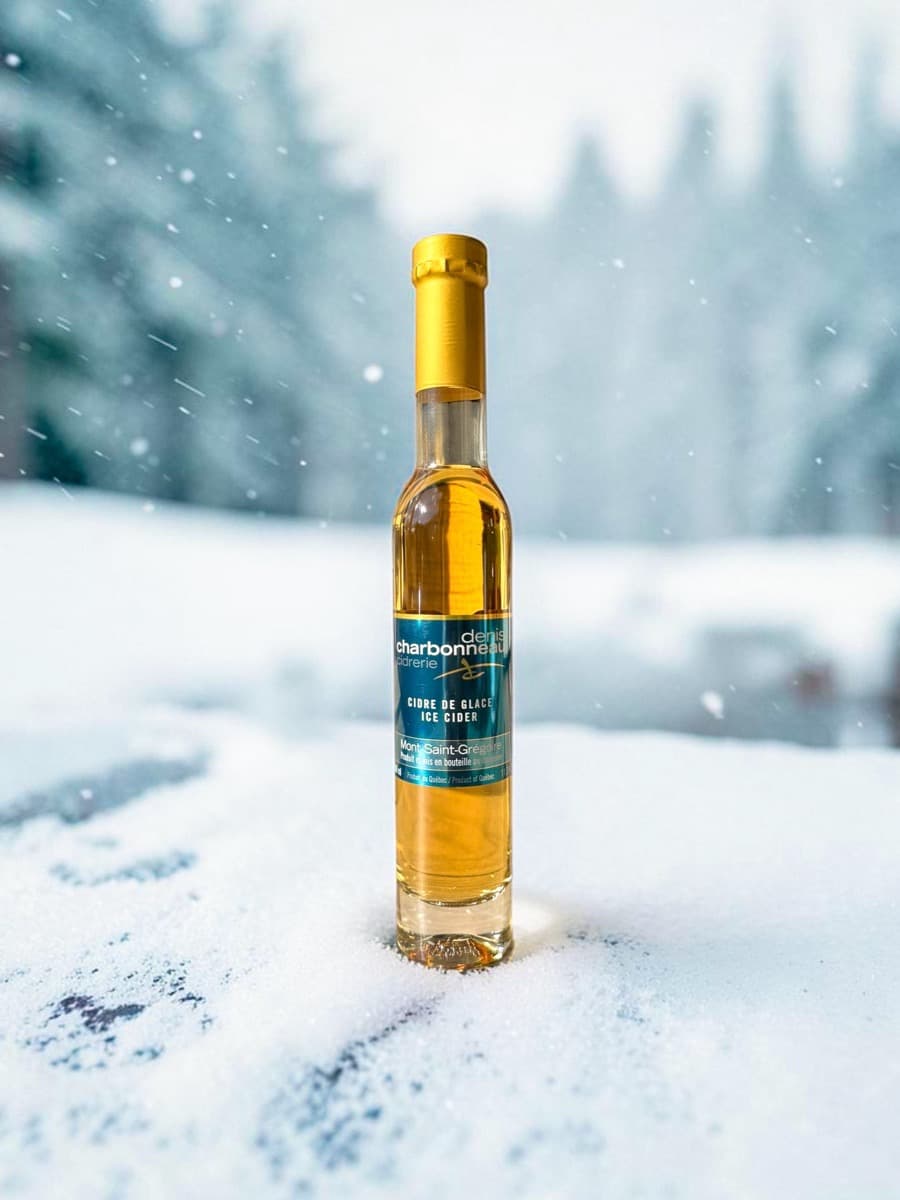 Bouteille de Cidre de glace, Verger Charbonneau