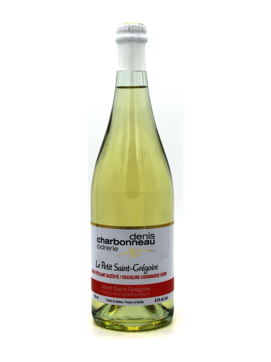 Bouteille du Petit Saint-Grégoire, cidre pétillant gazéifié